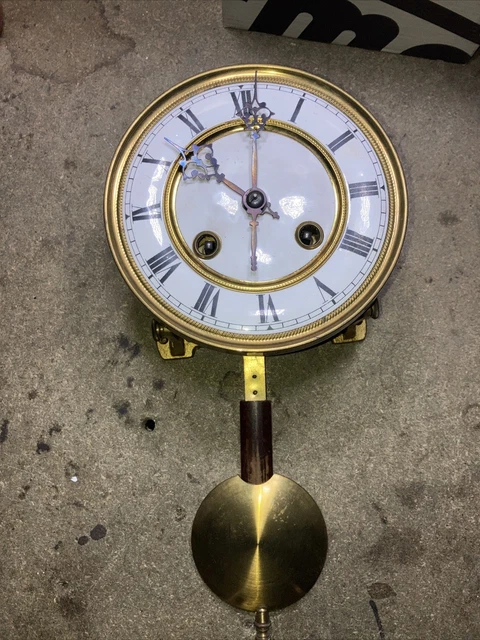 Balancier D'horloge Ancien Début XXe - Laiton Et Fer - Pour Mouvement Ou Carillon