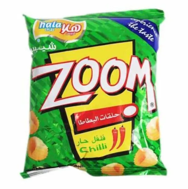 12 Pack X ZOOM Hala Chips Saveur Piment 22 g زوم هلا شيبس بالفلفل...