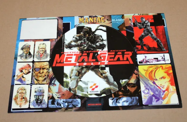 Metal Gear Solid MGS Sticker set for the Old big Playstation 1 PS1 very rare
