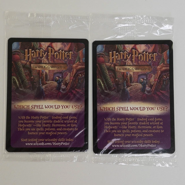 LOT OF 2 2001 Harry Potter Trading Card Game Promo Packs 25.89 PicClick