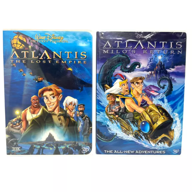 Walt Disney's Atlantis 1 & 2 DVD Lot Good Condition!!!