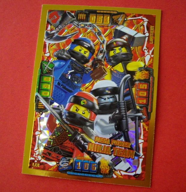 LEGO NINJAGO SERIES 4 TCG Gold Card Limited Edition LE8 Mega Power