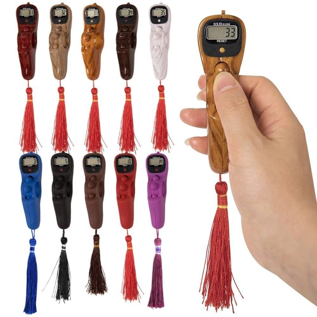 Elettronica contatore digitale reimpostabile per timer perline rosario preghiera musulmana