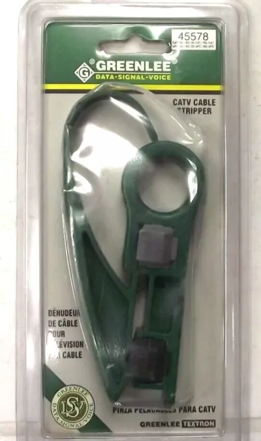 Greenlee 45578 Kwik Stripper CATV Cable Stripper USA