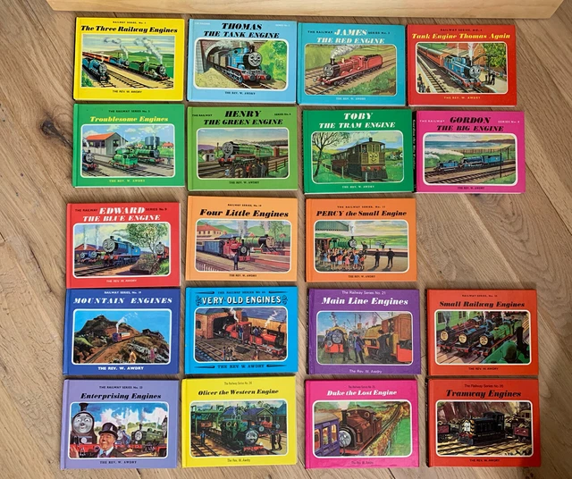THOMAS THE TANK Engine 19 Books The Railway Series 1945 VTG Kaye & Ward ...