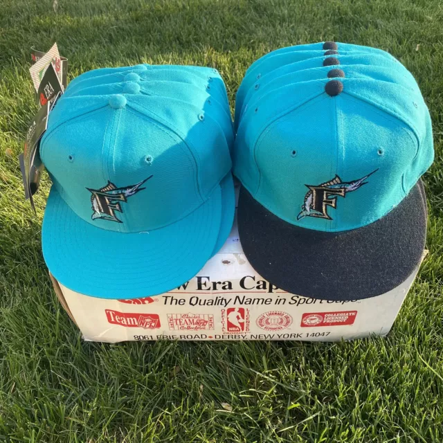 Vintage Miami Marlins Diamond Collection New Era 10 hat bundle Wool made in USA