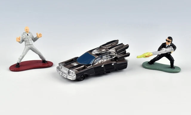 MICRO MACHINES MEN In Black Set #2 Art.75400 vehículo + mini