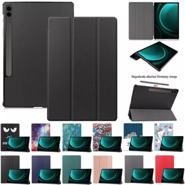 Per Samsung Galaxy Tab S9 FE 10.9 FE+ 12.4 custodia tablet smart cover supporto in pelle