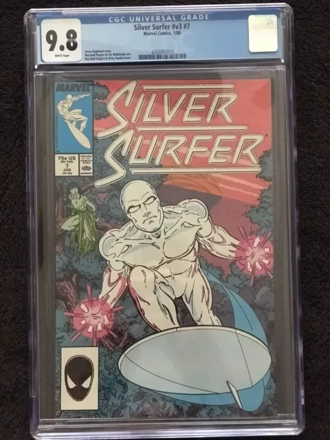 Silver Surfer #7 Cgc 9.8 W Pages V3 3Rd Series