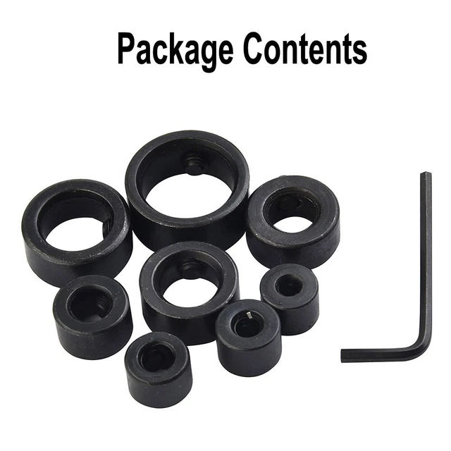 8X Professionnel Butée de Profondeur Perçage Stop Foret Limiteur 3-16mm Outils