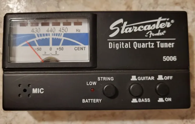 Fender Squire Model 5006 Starcaster Digital Quartz Guitar Tuner Guitar & Bass