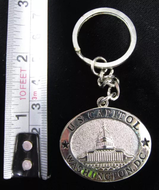 New U.S. CAPITOL WASHINGTON D.C. KEYCHAIN Ring Key Chain New in Avon Box