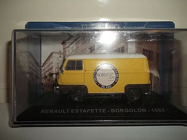 Renault Estafette Borgolon 1969 Toit Bas  Ixo Altaya Collection Italie 1/43