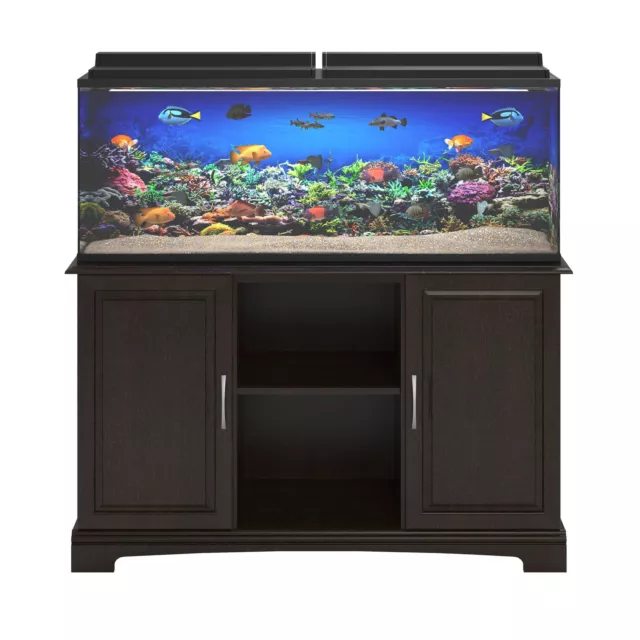 New 55 - 75Gallon Aquarium Stand Storage Cabinet Fish Tank Holder Wood Doors