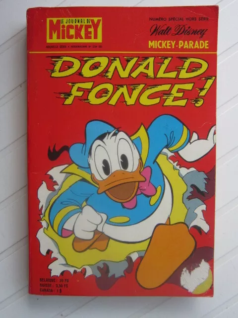 MICKEY PARADE   n°  1234  Bis     Donald  fonce !  BE