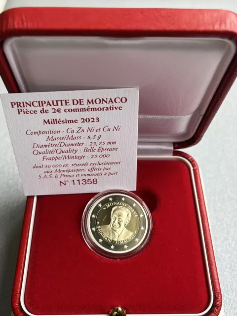 Coffret BE 2 euro 🇲🇨 MONACO 2023  💯 ans de la Naissance du Prince Rainier III