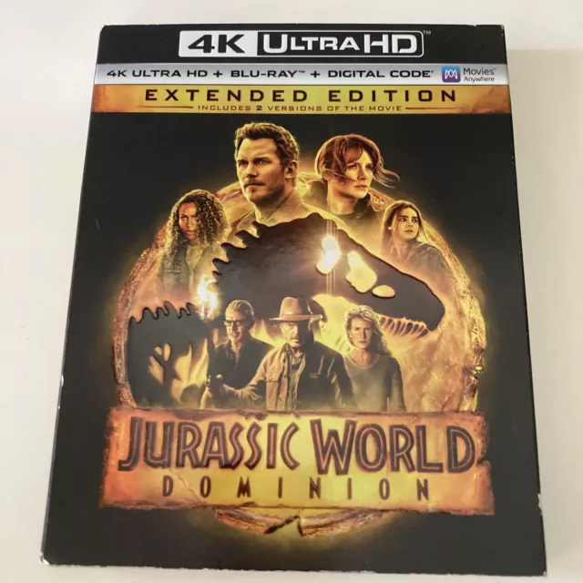 JURASSIC WORLD DOMINION (4K UHD + Blu-Ray, 2022). SteelBook. Come nuovo ...