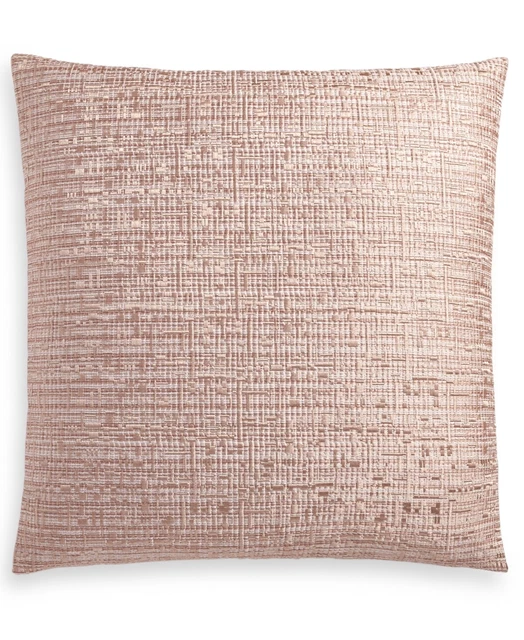 Almohada europea euro rosa simulada Hotel Collection Woodrose 26"" x 26