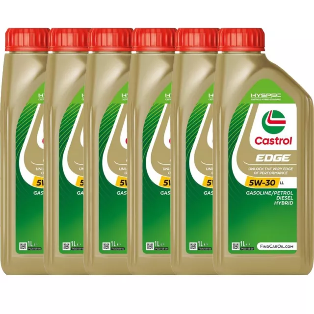 Olio Motore Auto Castrol Edge Titanium Fst 5W30 Ll -6 Lt Litri -Offertissima