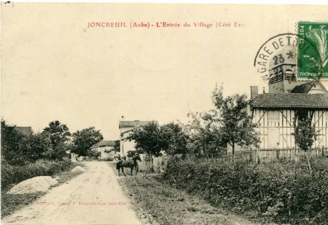 Carte JONCREUIL L'entrée du Village côté Est Cheval