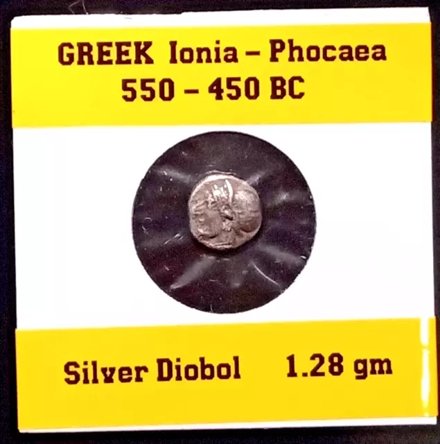 Ancient Greek IONIA Phocaea  6th-5th BC  AR diobol or hemidrachm -  1.28 gm