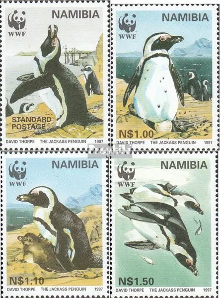 Namibia - Southwest 837-840 (complete issue) FDC 1997 Brillenpinguin