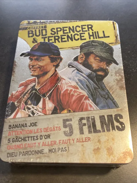 Bud Spencer Et Terence Hill Coffret 5 Dvd Métal Dieu Pardonne Banana Joe Neuf
