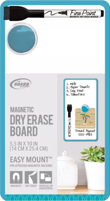 Board Dudes Magnetic Dry Erase Board 5.5"X10"-Assorted
