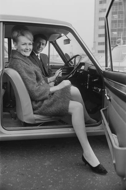 IRISH RALLY DRIVER Rosemary Smith with her fiance David Benson UK - Old ...