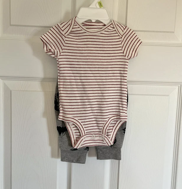 New Infant Baby Boy Clothes Carters 3 Months Bodysuit Sweatshirt Pants Set 3