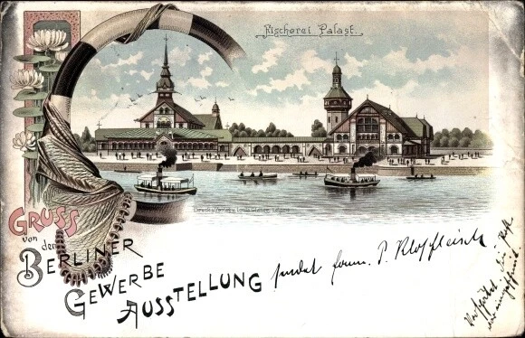 Litho Treptow Berlin, Gewerbeausstellung 1896 Palast - 2767637