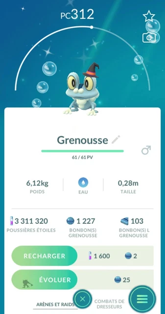 Théffroi Shiny XXL / Sinistea Shiny XXL - Pokémon GO - Échange 30 Jours