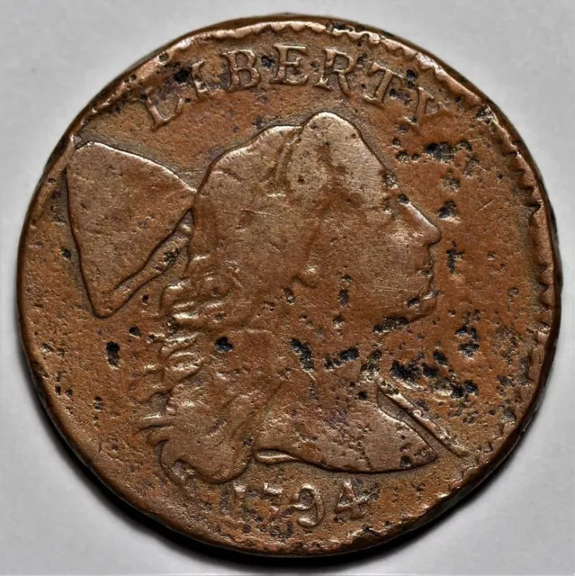 1794 Liberty Cap Large Cent - Head of 1794 (S-31) - US 1c Copper Penny - L35