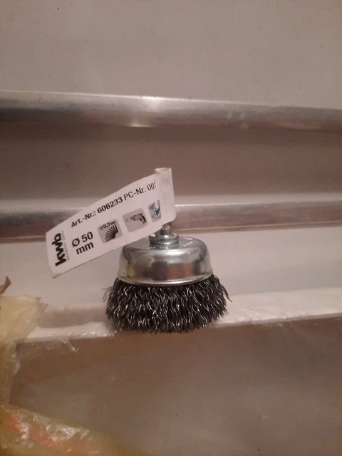 kwb cepillo de olla grueso alambre de acero HSS Ø 50 mm para taladro cepillo de alambre 4 ud. TOP