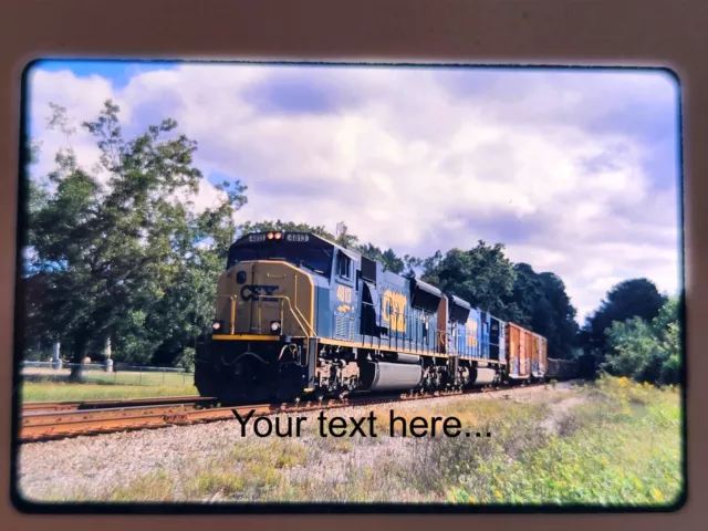 7391 Orig Slide CSX 4813, 4724 at Climax, GA 10-5-17