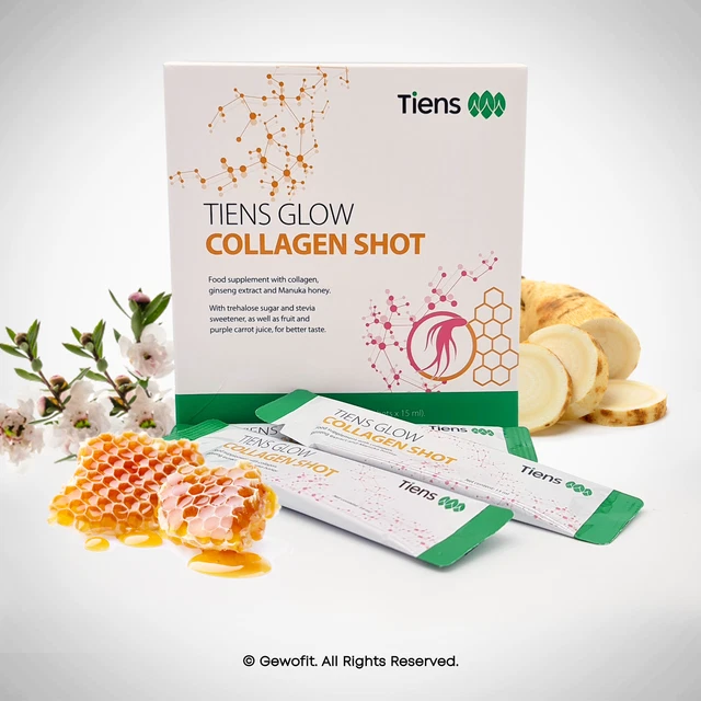 Bevi collagene 15 confezioni peptidi di collagene di pesce ginseng ext. Miele nettare di Manuka