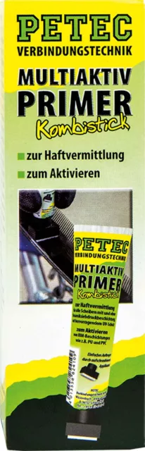 2 x Petec Multiaktiv Primer Kombistick 10ml 82410 Haftvermittler Scheibenkleber 3