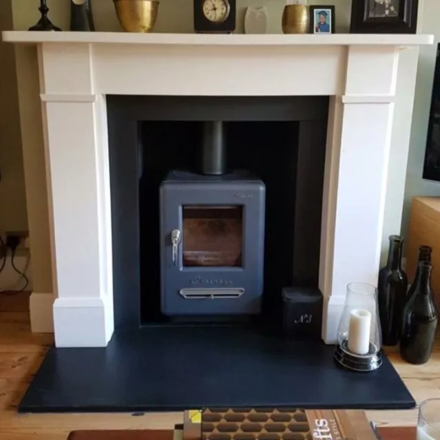 Fire Hearth - ( RECTANGLE )  - BLACK GRANITE - Custom Size Made to Measure