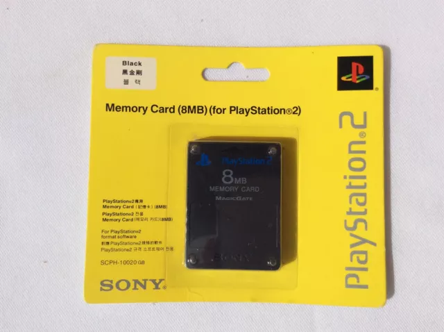 Carte mémoire PLAYSTATION 2 scellée 8 Mo véritable objet de collection