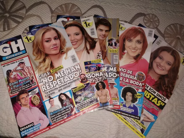 Lote revistas Gran Hermano GH Revista oficial Pack de 5 revistas