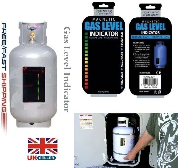 GAS LEVEL Indicator Butane Propane Calor LPG Gauge Camping