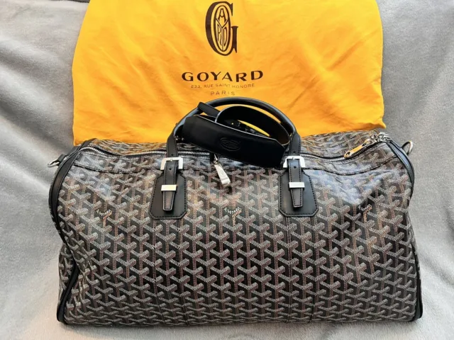 GOYARD Goyardine Belvedere PM Messenger Bag Black 1294848