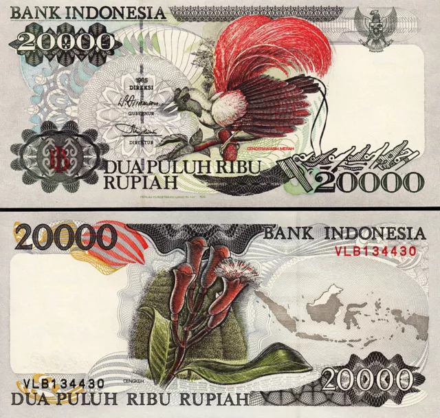 Indonesia 20000 Rupiah 1995 1996, UNC, P-135b