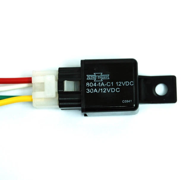10 Pack Songchuan 804-1A-C1 12VDC Automotive Power Relays – 30A, New Open Box