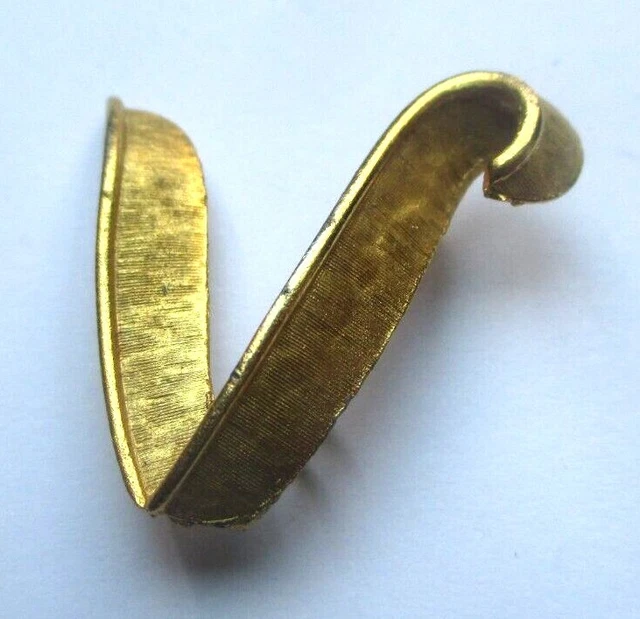 Broche Ancienne Monogrammée Lettres F L M ? En Métal Ajouré Plaqué Argent - Occasion