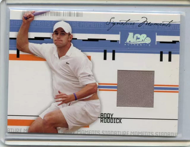 2005 Ace Authentic Signature Moments Andy Roddick Match Worn Jersey # 314/500