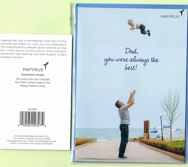 * Fathers Day Papyrus. Burgoyne & Hallmark Embellished Card
