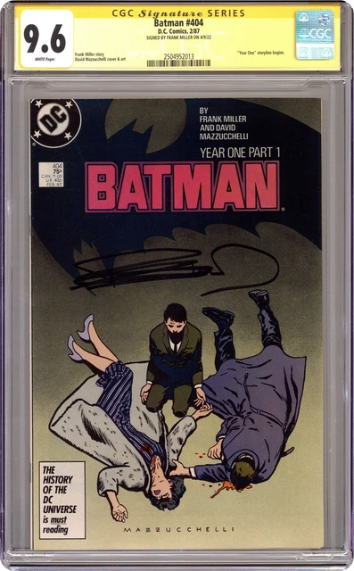 Batman #404 CGC 9.6 SS Frank Miller 1987 2504952013