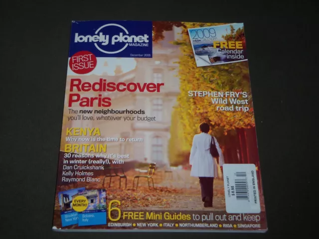 2008 December Lonely Planet Magazine - Premier Issue - Rediscover - O 9681