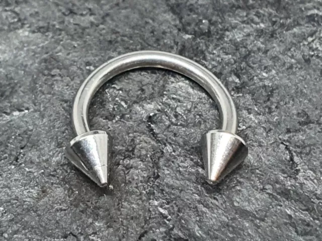 Spike Septum Nez Oreille Horseshoe Stud 10mm 18g (1mm) Acier 316L Septo Sourcil 2